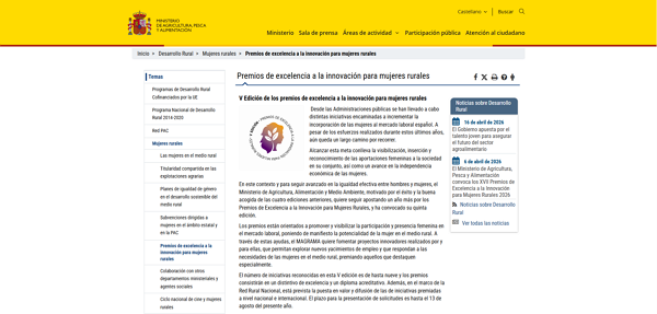 Premios De Excelencia A La Innovación Para Mujeres Rurales