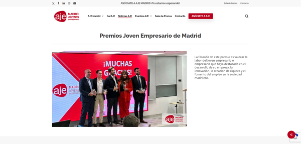 Premios Joven Empresario De Madrid